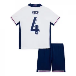 Enfant Maillot de Foot Angleterre Declan Rice #4 Euro 2024 Domicile (+ Short)