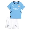 Enfant Maillot de Foot Manchester City J. Alvarez #19 2024-25 Domicile (+ Short)