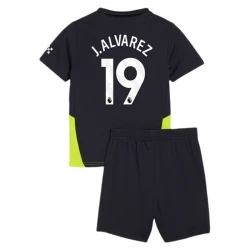 Enfant Maillot de Foot Manchester City 2024-25 J. Alvarez #19 Extérieur (+ Short)