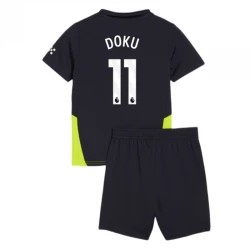 Enfant Maillot de Foot Manchester City 2024-25 Jérémy Doku #11 Extérieur (+ Short)