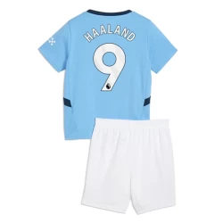Enfant Maillot de Foot Manchester City Erling Haaland #9 2024-25 Domicile (+ Short)