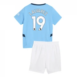 Enfant Maillot de Foot Manchester City J. Alvarez #19 2024-25 Domicile (+ Short)