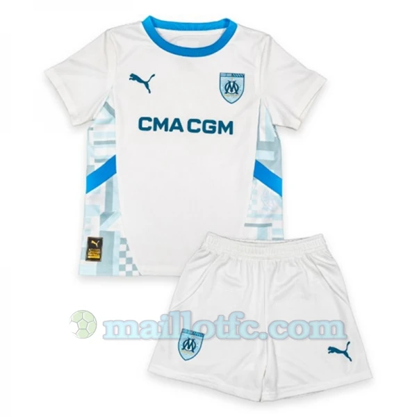 Enfant Maillot de Foot Olympique de Marseille 2024-25 Domicile (+ Short)