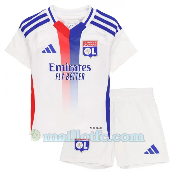 Enfant Maillot de Foot Olympique Lyonnais 2024-25 Domicile (+ Short)