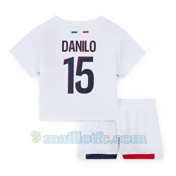 Enfant Maillot de Foot Paris Saint-Germain PSG 2024-25 Danilo #15 Extérieur (+ Short)