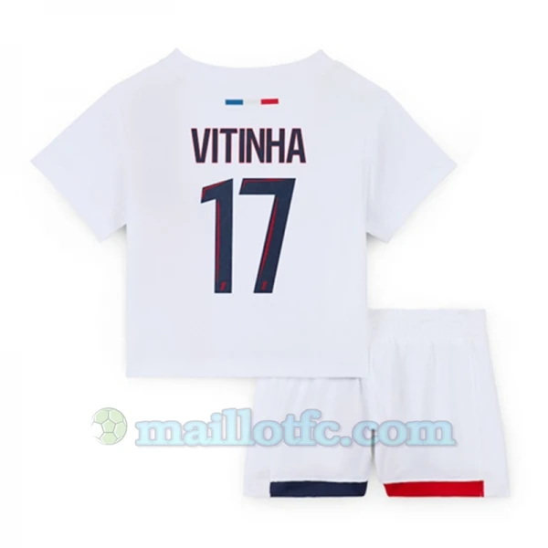 Enfant Maillot de Foot Paris Saint-Germain PSG 2024-25 Vitinha #17 Extérieur (+ Short)