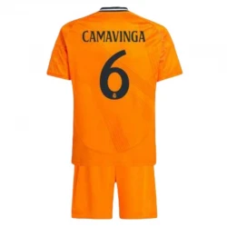 Enfant Maillot de Foot Real Madrid 2024-25 Eduardo Camavinga #6 Extérieur (+ Short)