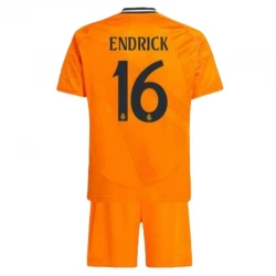 Enfant Maillot de Foot Real Madrid 2024-25 Endrick #16 Extérieur (+ Short)