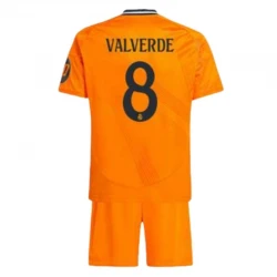 Enfant Maillot de Foot Real Madrid 2024-25 HP Federico Valverde #8 Extérieur (+ Short)