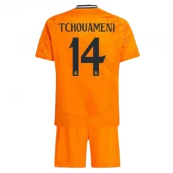 Enfant Maillot de Foot Real Madrid 2024-25 Tchouameni #14 Extérieur (+ Short)