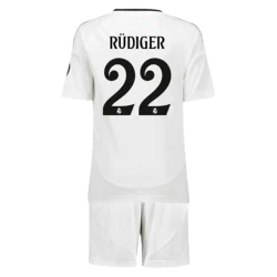 Enfant Maillot de Foot Real Madrid Antonio Rudiger #22 2024-25 Domicile (+ Short)