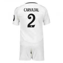 Enfant Maillot de Foot Real Madrid Carvajal #2 2024-25 HP Domicile (+ Short)