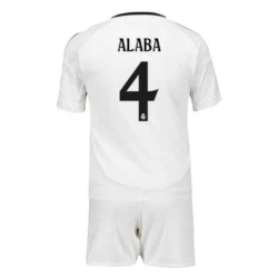 Enfant Maillot de Foot Real Madrid David Alaba #4 2024-25 Domicile (+ Short)