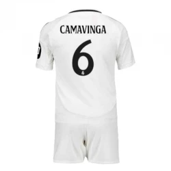 Enfant Maillot de Foot Real Madrid Eduardo Camavinga #6 2024-25 HP Domicile (+ Short)