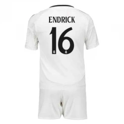 Enfant Maillot de Foot Real Madrid Endrick #16 2024-25 Domicile (+ Short)