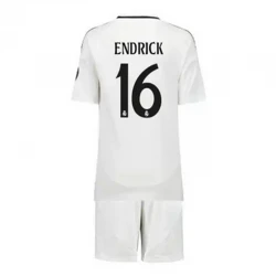 Enfant Maillot de Foot Real Madrid Endrick #16 2024-25 HP Domicile (+ Short)