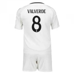 Enfant Maillot de Foot Real Madrid Federico Valverde #8 2024-25 Domicile (+ Short)