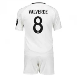 Enfant Maillot de Foot Real Madrid Federico Valverde #8 2024-25 HP Domicile (+ Short)