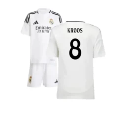 Enfant Maillot de Foot Real Madrid Toni Kroos #8 2024-25 Domicile (+ Short)