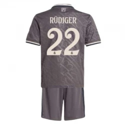 Enfant Maillot Equipe Foot Real Madrid Antonio Rudiger #22 2024-25 Third (+ Short)