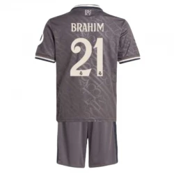 Enfant Maillot Equipe Foot Real Madrid Brahim #21 2024-25 HP Third (+ Short)