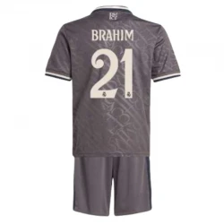 Enfant Maillot Equipe Foot Real Madrid Brahim #21 2024-25 Third (+ Short)