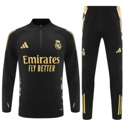 Enfant Real Madrid Ensemble Sweat d'entraînement 2024-25 Noir Or