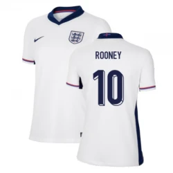 Femmer Maillot de Foot Angleterre Wayne Rooney #10 Euro 2024 Domicile