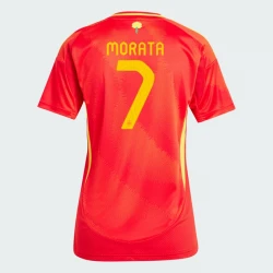 Femmer Maillot de Foot Espagne Alvaro Morata #7 Euro 2024 Domicile