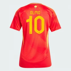 Femmer Maillot de Foot Espagne Dani Olmo #10 Euro 2024 Domicile