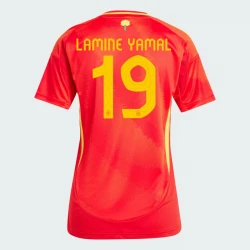 Femmer Maillot de Foot Espagne Lamine Yamal #19 Euro 2024 Domicile