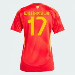 Femmer Maillot de Foot Espagne Williams Jr. #17 Euro 2024 Domicile