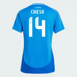 Femmer Maillot de Foot Italie Federico Chiesa #14 Euro 2024 Domicile