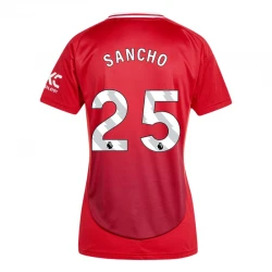 Femmer Maillot de Foot Manchester United Jadon Sancho #25 2024-25 Domicile