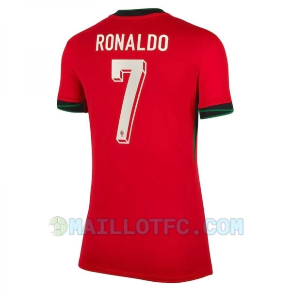 Femmer Maillot de Foot Portugal Cristiano Ronaldo #7 Euro 2024 Domicile