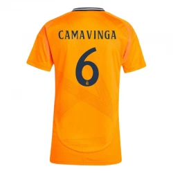 Femmer Maillot de Foot Real Madrid 2024-25 Eduardo Camavinga #6 Extérieur