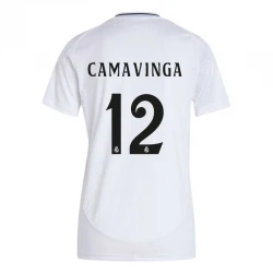 Femmer Maillot de Foot Real Madrid Eduardo Camavinga #12 2024-25 Domicile