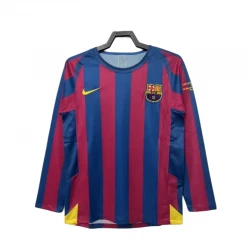 Maillot Barça Champions League Finale Retro 2005-06 Domicile Homme Manches Longues