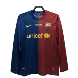 Maillot Barça Champions League Finale Retro 2008-09 Domicile Homme Manches Longues