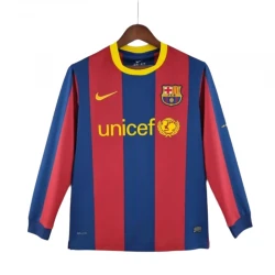 Maillot Barça Retro 2010-11 Domicile Homme Manches Longues