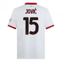 Maillot de Foot AC Milan 2024-25 Jovic #15 Extérieur Homme