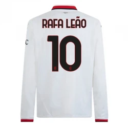 Maillot de Foot AC Milan 2024-25 Rafa Leao #10 Extérieur Homme Manches Longues