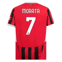 Maillot de Foot AC Milan Alvaro Morata #7 2024-25 Domicile Homme