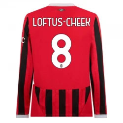 Maillot de Foot AC Milan Loftus-Cheek #8 2024-25 Domicile Homme Manches Longues