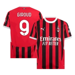 Maillot de Foot AC Milan Olivier Giroud #9 2024-25 Domicile Homme