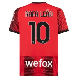 Maillot de Foot AC Milan Rafa Leao #10 2023-24 Domicile Homme