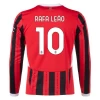 Maillot de Foot AC Milan Rafa Leao #10 2024-25 Domicile Homme Manches Longues