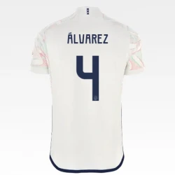 Maillot de Foot AFC Ajax 2023-24 Alvarez #4 Extérieur Homme