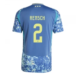 Maillot de Foot AFC Ajax Amsterdam 2024-25 Rensch #2 Extérieur Homme