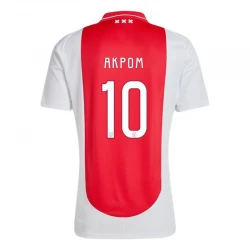 Maillot de Foot AFC Ajax Amsterdam Akpom #10 2024-25 Domicile Homme